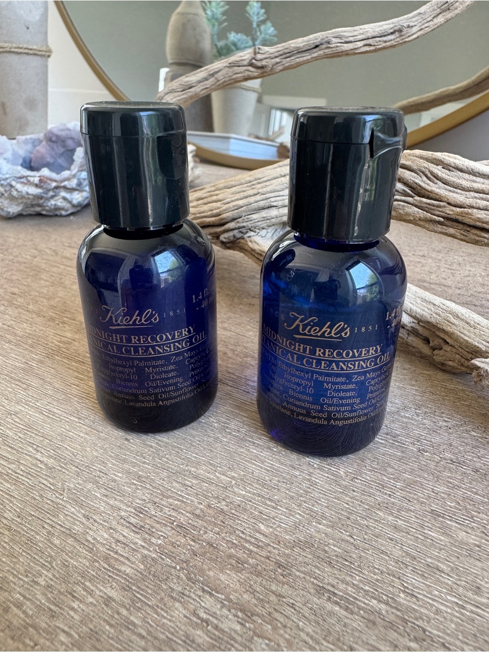 Kiehl’s Midnight Recovery Botanical Cleansing Oil 1.4 oz / 40 ml Duo